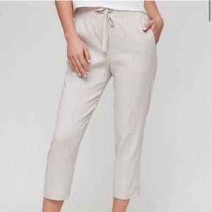 BABATON Errol linen blend pant | cream S